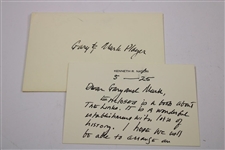 'The Links' Book by John de St. Jorre & Gifted to Gary & Mark Player with Slipcover & Card