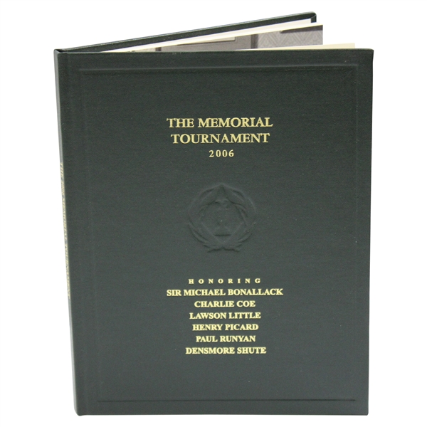 2006 The Memorial Tournament Ltd Ed Book Honoring Picard, Runyan, Shute, Little, Coe, & Bonallack #49/250