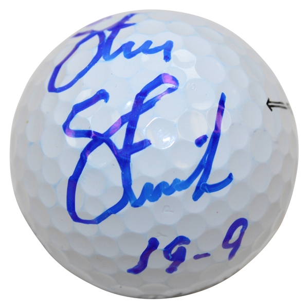 Captain Steve Stricker Signed 2020 Ryder Cup Logo Golf Ball with 19-9 JSA #UU01512
