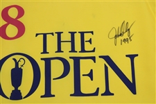 John Daly Signed 1995 The OPEN at St. Andrews Flag with '1995' JSA ALOA