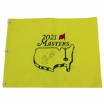 Hideki Matsuyama Signed 2021 Masters Embroidered Flag PSA/DNA #AK00814