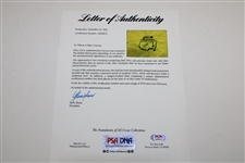Hideki Matsuyama Signed 2021 Masters Embroidered Flag PSA/DNA #AK00814