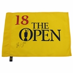 Shane Lowry Signed 2019 OPEN Yellow Screen Flag  with /2019 JSA ALOA