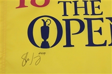Shane Lowry Signed 2019 OPEN Yellow Screen Flag  with /2019' JSA ALOA