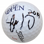 Shane Lowry Signed Titleist The OPEN Championship Logo Golf Ball with 2019 JSA ALOA