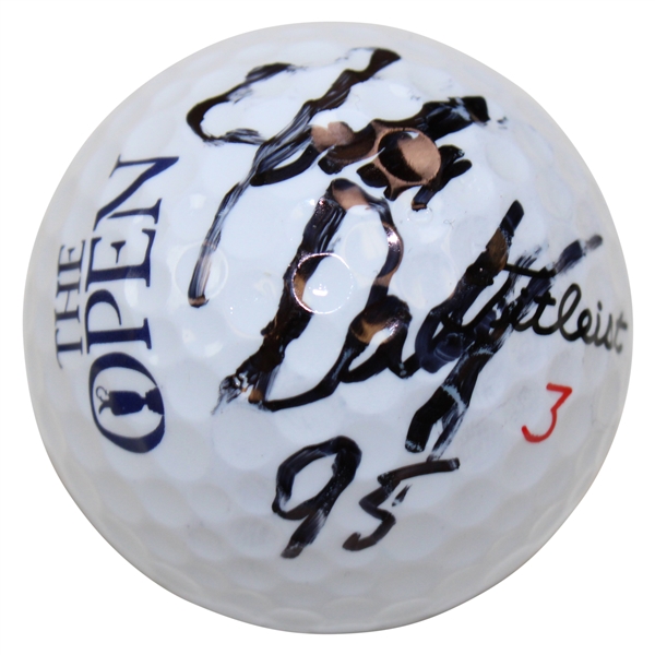 John Daly Signed Titleist The OPEN Championship Logo Golf Ball with 95 JSA ALOA