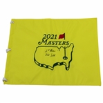 Will Zalatoris Signed 2021 Masters Embroidered Flag with 1st Masters & -9 JSA ALOA