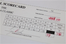 Tiger Woods Signed 1993 Honda Classic Official Used Contestant Scorecard EARLIEST KNOWN!  JSA ALOA