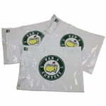 Three (3) 2014 Masters Embroidered Par 3 Flags