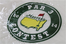 Three (3) 2014 Masters Embroidered Par 3 Flags