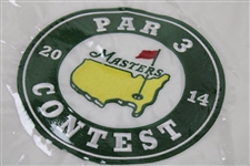 Three (3) 2014 Masters Embroidered Par 3 Flags