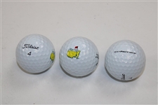 Masters Tournament Dozen Titleist Pro V1 Golf Balls - 2015