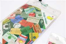 Two (2) Masters Tournament Badge Collage Holders/Lanyards