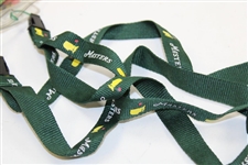 Two (2) Masters Tournament Badge Collage Holders/Lanyards