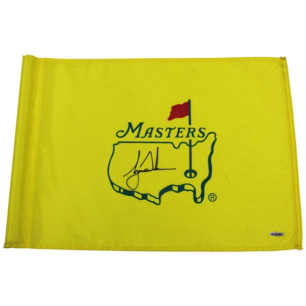 Tiger Woods Signed Masters Tournament Course Flown Flag UDA #SHO099559