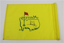 Tiger Woods Signed Masters Tournament Course Flown Flag UDA #SHO099559