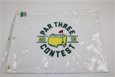 Five (5) 2015 Masters Embroidered Par 3 Flags in Original Sleeves