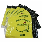 Six (6) 2011 Masters Embroidered Par 3 Flags in Original Sleeves