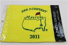 Six (6) 2011 Masters Embroidered Par 3 Flags in Original Sleeves
