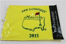 Six (6) 2011 Masters Embroidered Par 3 Flags in Original Sleeves