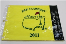 Six (6) 2011 Masters Embroidered Par 3 Flags in Original Sleeves