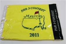 Six (6) 2011 Masters Embroidered Par 3 Flags in Original Sleeves