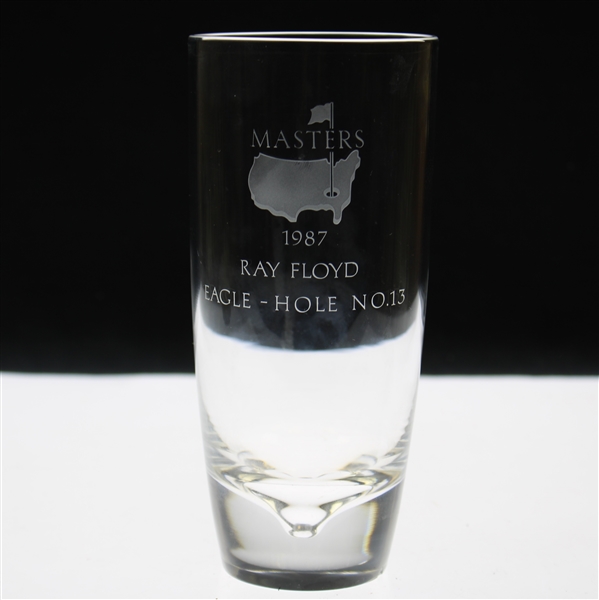 Ray Floyds 1987 Masters Tournament Hole No. 13 Steuben Crystal Eagle Glass