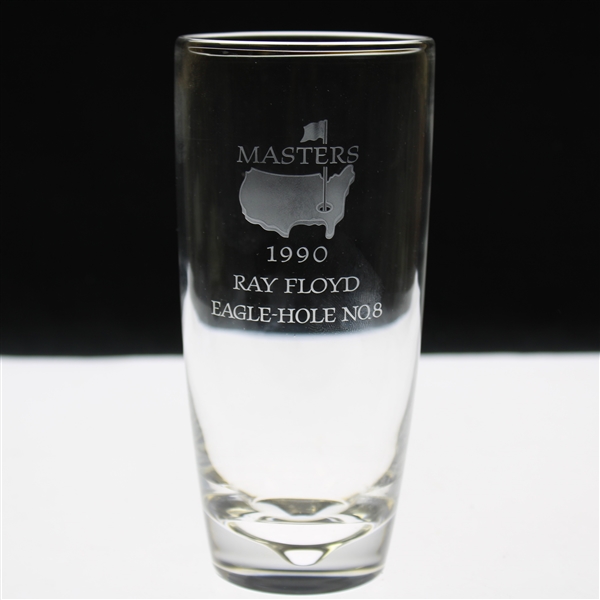 Ray Floyds 1990 Masters Tournament Hole No. 8 Steuben Crystal Eagle Glass