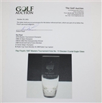Ray Floyd's 1987 Masters Tournament Hole No. 13 Steuben Crystal Eagle Glass