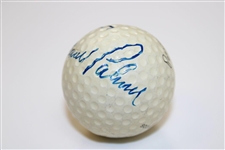 Arnold Palmer Signed Personal Logo 1 Golf Ball - Signed in Blue JSA ALOA