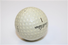Arnold Palmer Signed Personal Logo 1 Golf Ball - Signed in Blue JSA ALOA