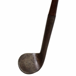 Circa 1850 Track Iron with Small Circular 2" x 2" Head 