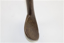 Circa 1850 Track Iron with Small Circular 2 x 2 Head 