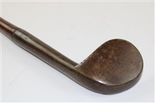 Circa 1850 Track Iron with Small Circular 2 x 2 Head 
