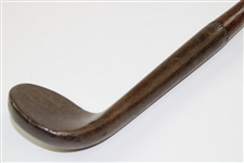Circa 1850 Track Iron with Small Circular 2 x 2 Head 