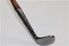 Circa 1850 Rut Iron with Deep Nicking on Hosel & Lancewood Shaft 
