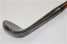 Circa 1850 Rut Iron with Deep Nicking on Hosel & Lancewood Shaft 