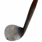 Circa 1850 Unknown Maker Rut Iron with Deep Concave Face & D Shaft Stamp 