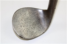 Circa 1850 Unknown Maker Rut Iron with Deep Concave Face & 'D' Shaft Stamp 