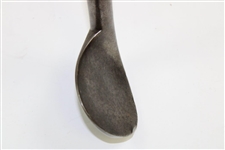 Circa 1850 Unknown Maker Rut Iron with Deep Concave Face & 'D' Shaft Stamp 