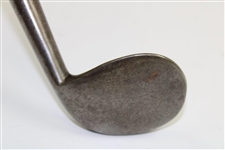 Circa 1850 Unknown Maker Rut Iron with Deep Concave Face & 'D' Shaft Stamp 