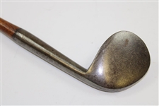 Circa 1850 Unknown Maker Rut Iron with Deep Concave Face & 'D' Shaft Stamp 