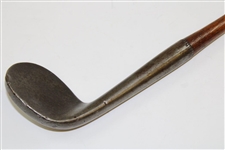 Circa 1850 Unknown Maker Rut Iron with Deep Concave Face & 'D' Shaft Stamp 