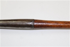 Circa 1850 Unknown Maker Rut Iron with Deep Concave Face & 'D' Shaft Stamp 