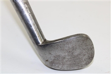 Circa 1830-1840's Rut Iron/ Trouble Club with Deep Concave Face 