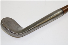 Circa 1830-1840's Rut Iron/ Trouble Club with Deep Concave Face 