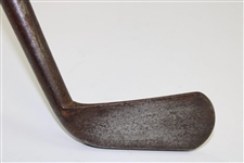 Circa 1860 Unknown Maker Bunker Iron with Deep Concave Face 