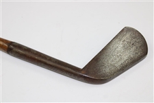 Circa 1860 Unknown Maker Bunker Iron with Deep Concave Face 