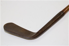 Circa 1860 Unknown Maker Bunker Iron with Deep Concave Face 