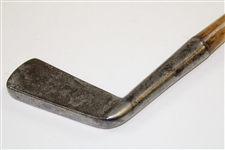 Circa 1850-1860 Unknown Maker Squarish Toe Dual Sided Putter with Shark Teeth Nicking 